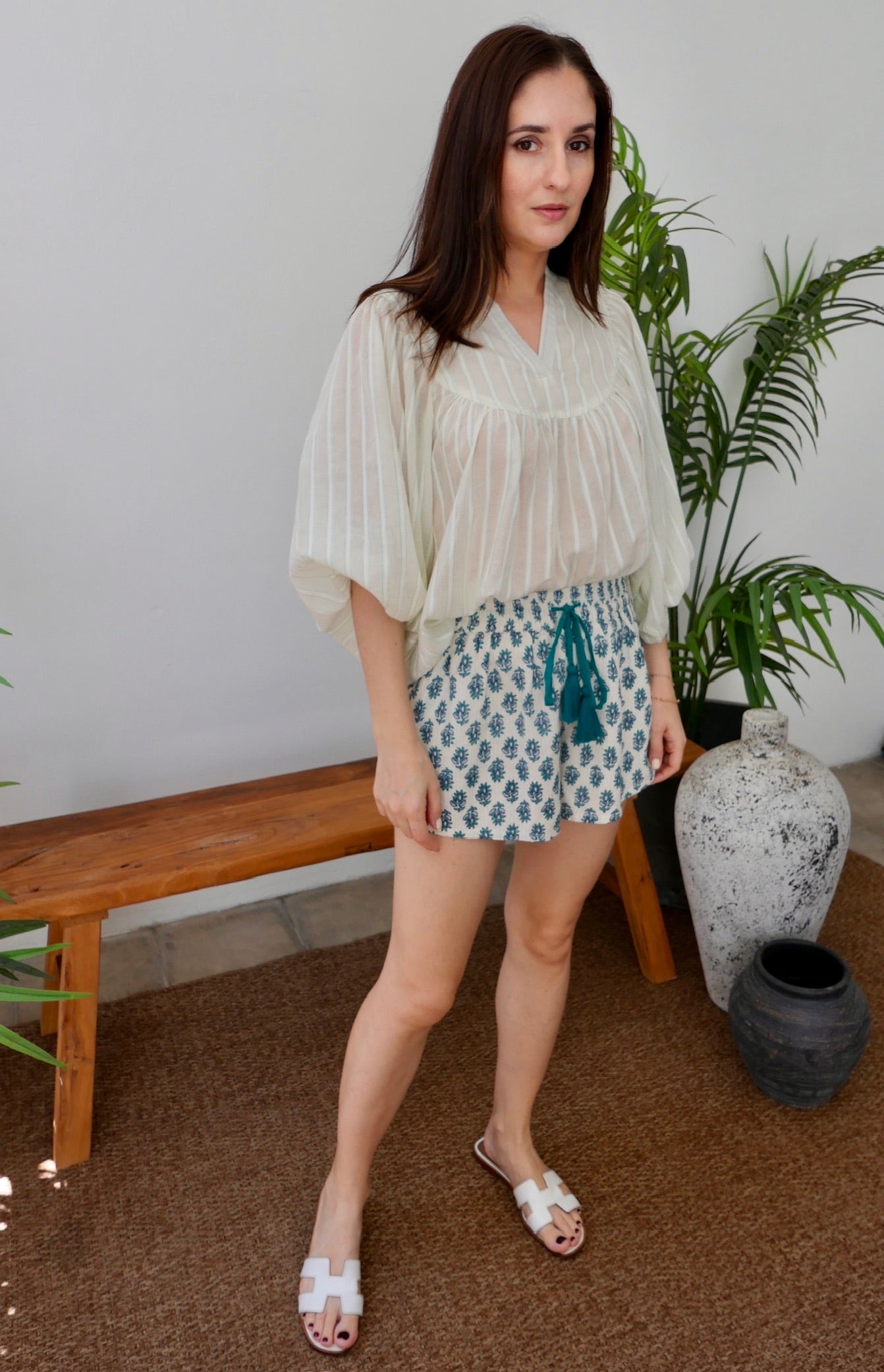 Cali Mixed Print Shorts Set