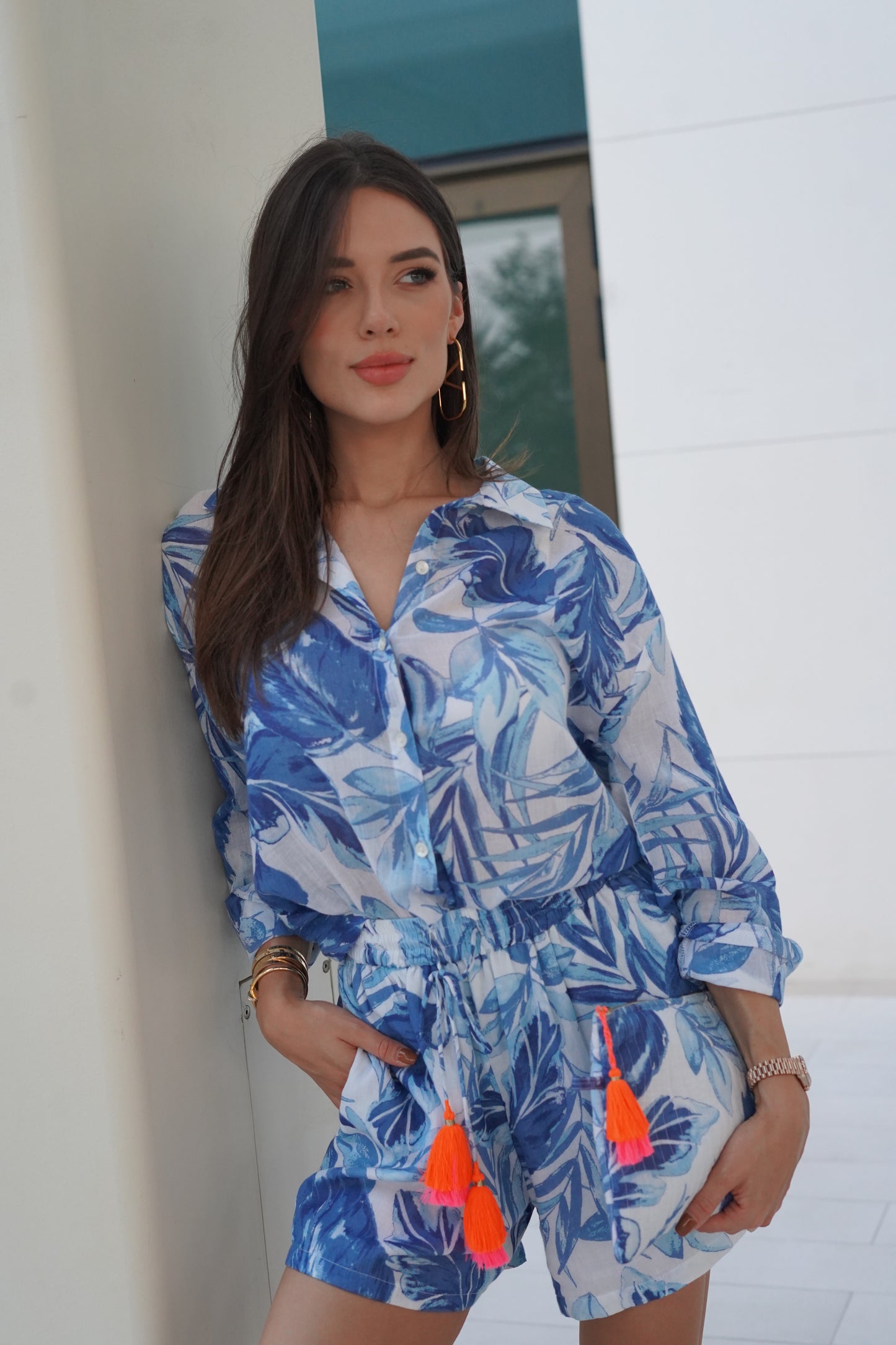 Barcelona Printed Shorts Set