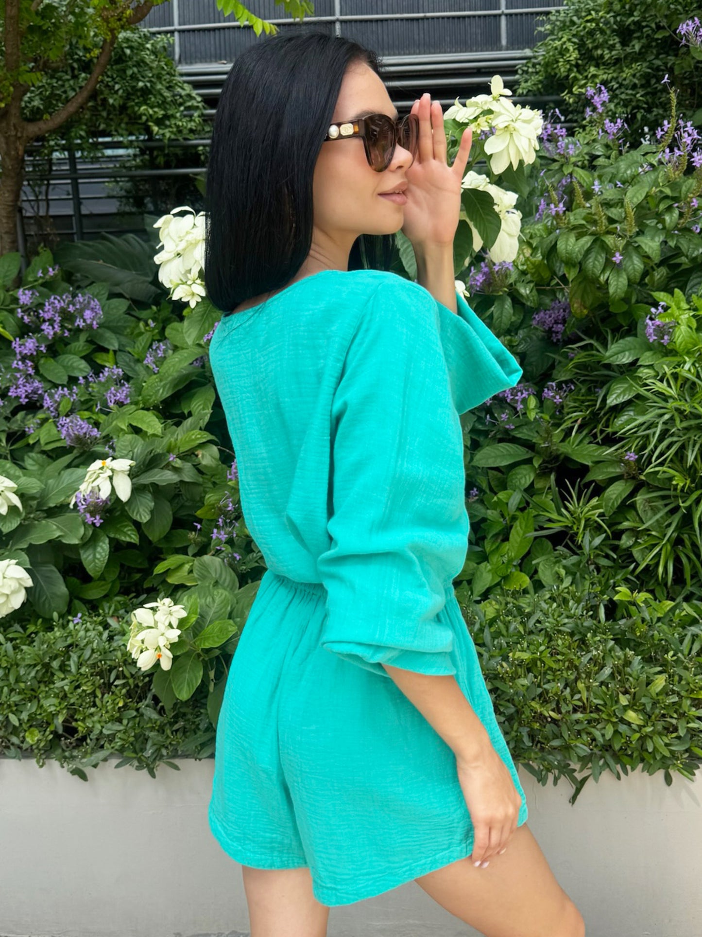 Santa Monica Solid Shorts Set
