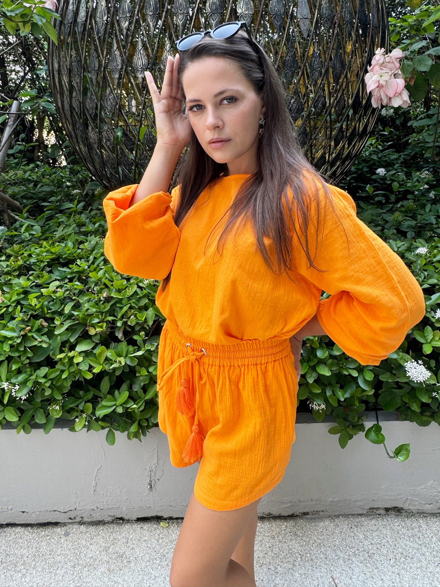 Santa Monica Solid Shorts Set