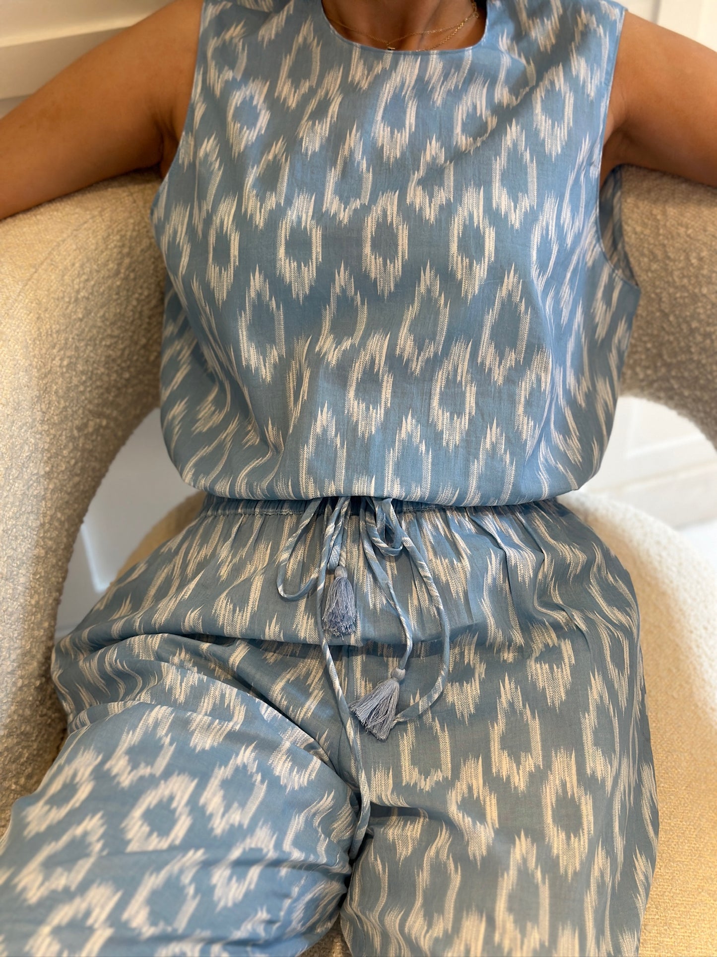 Santorini Sleeveless Pants Set