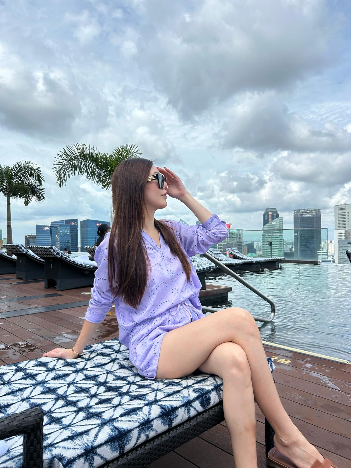 Sicily Eyelet Shorts Set