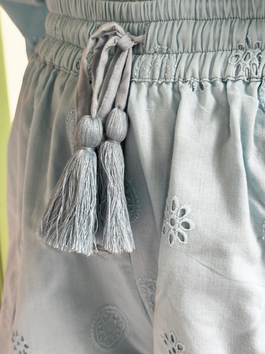 Sicily Eyelet Shorts Set