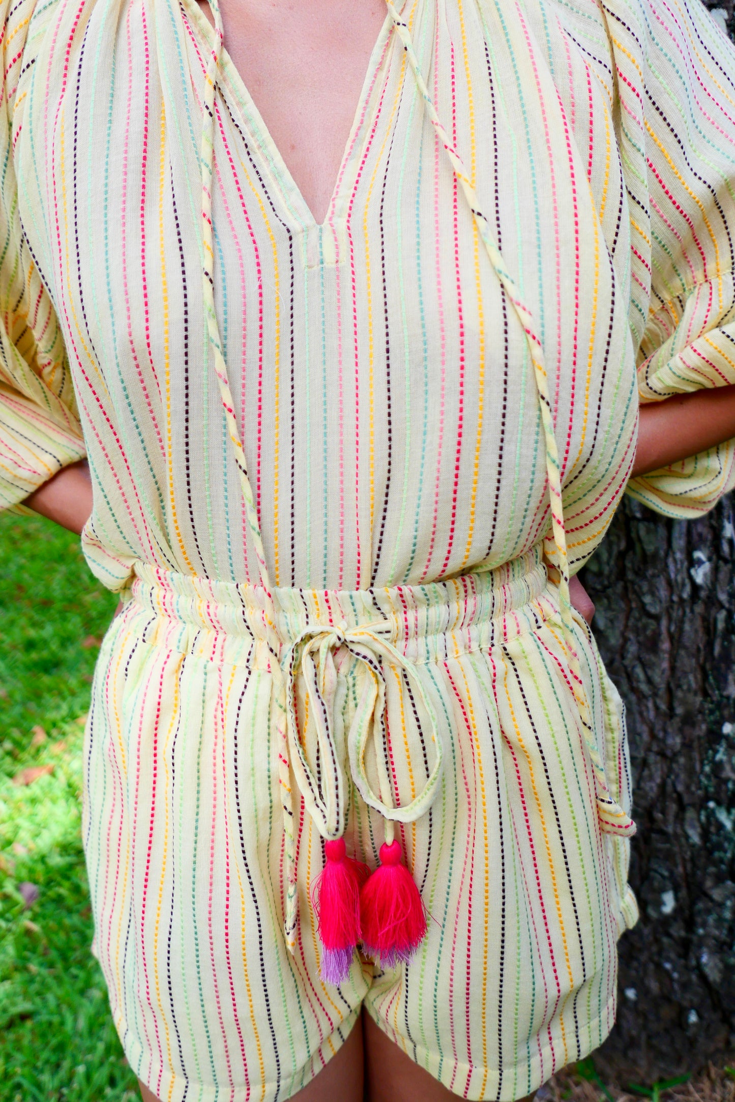 Amalfi Striped Shorts Set