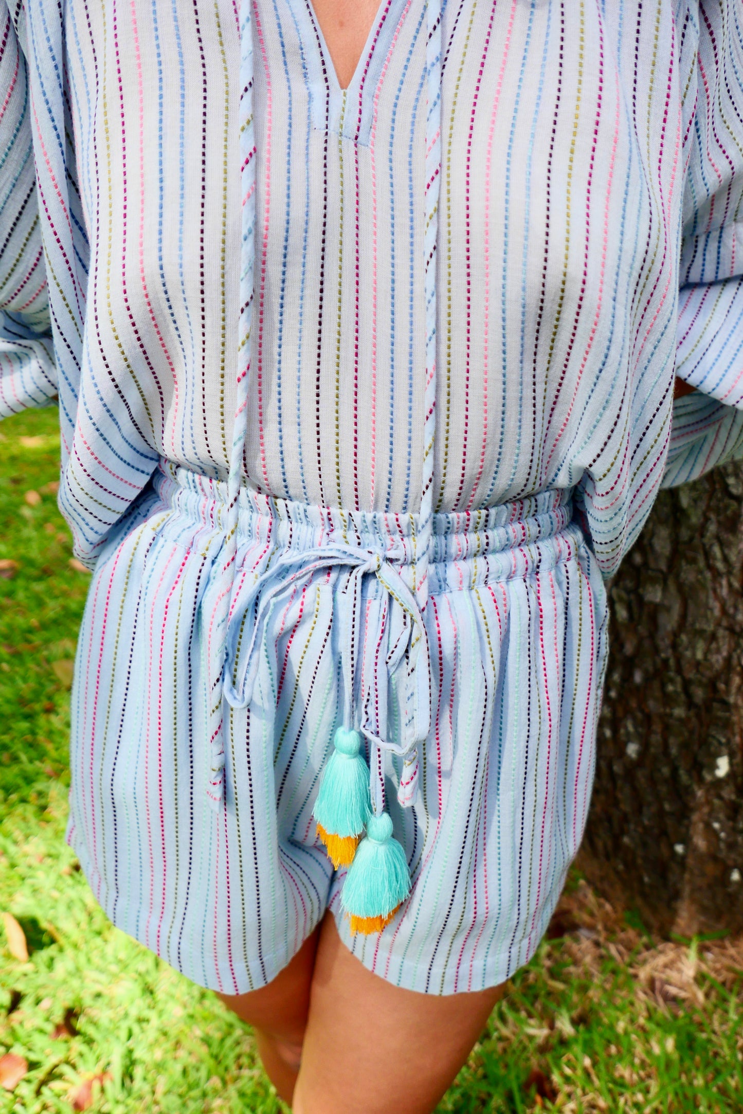 Amalfi Striped Shorts Set