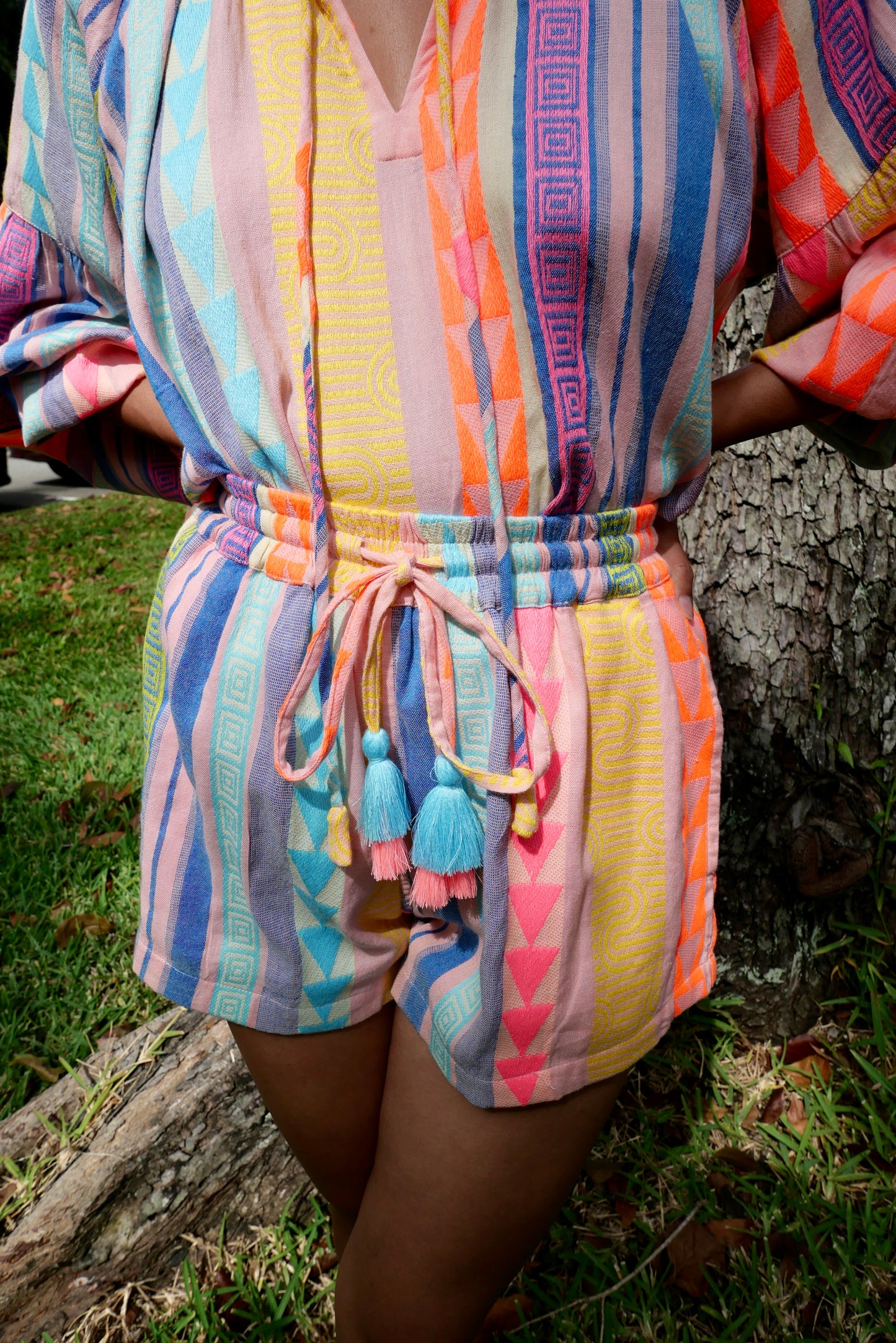 Amalfi Striped Shorts Set