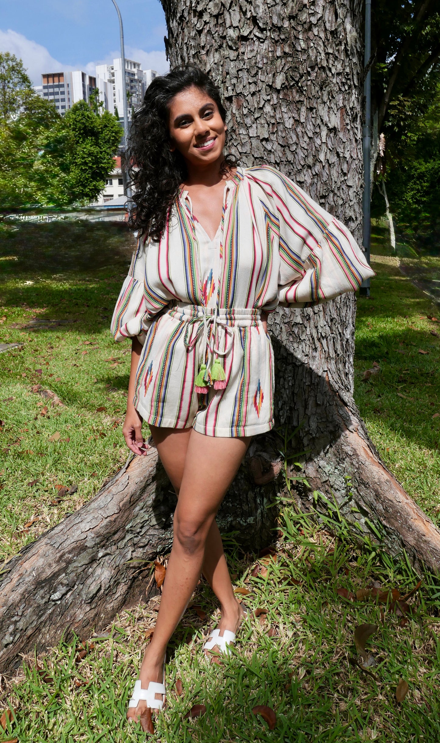 Amalfi Striped Shorts Set