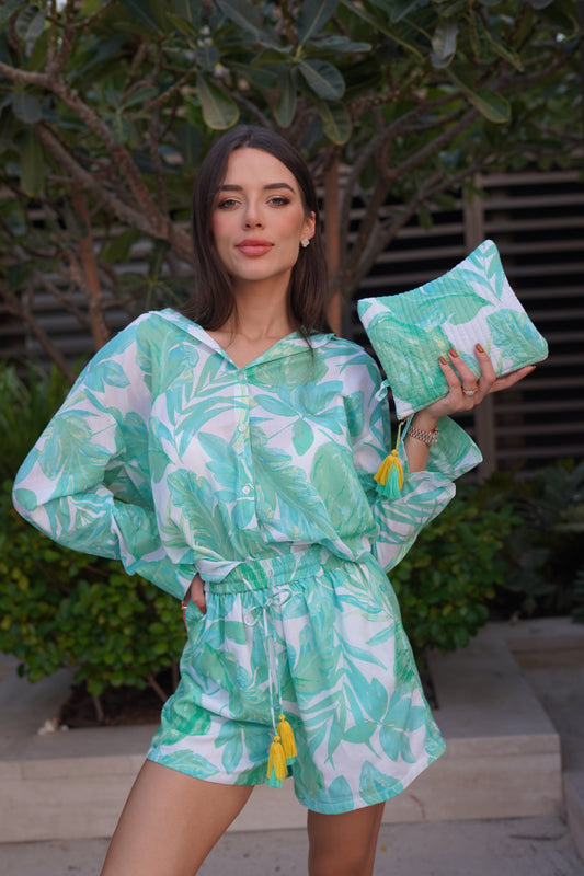 Barcelona Printed Shorts Set