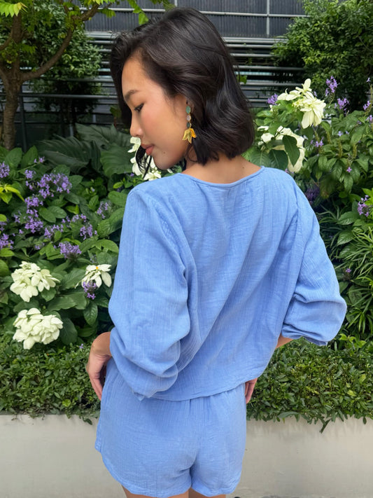 Santa Monica Solid Shorts Set