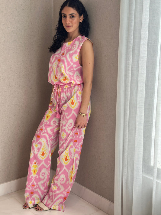 Santorini Sleeveless Pants Set
