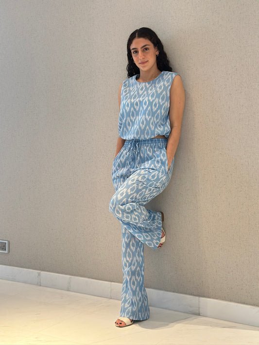 Santorini Sleeveless Pants Set