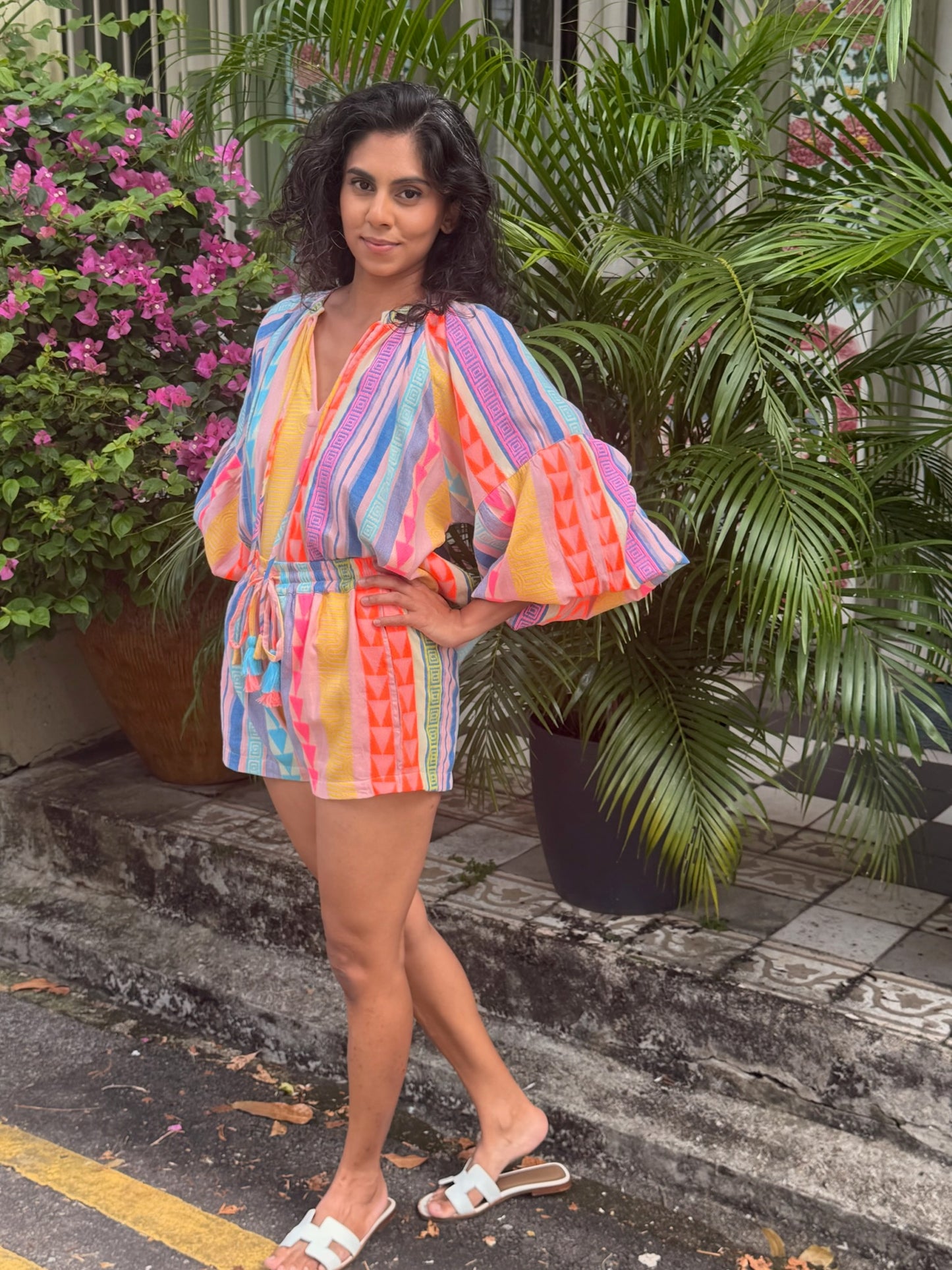 Amalfi Striped Shorts Set