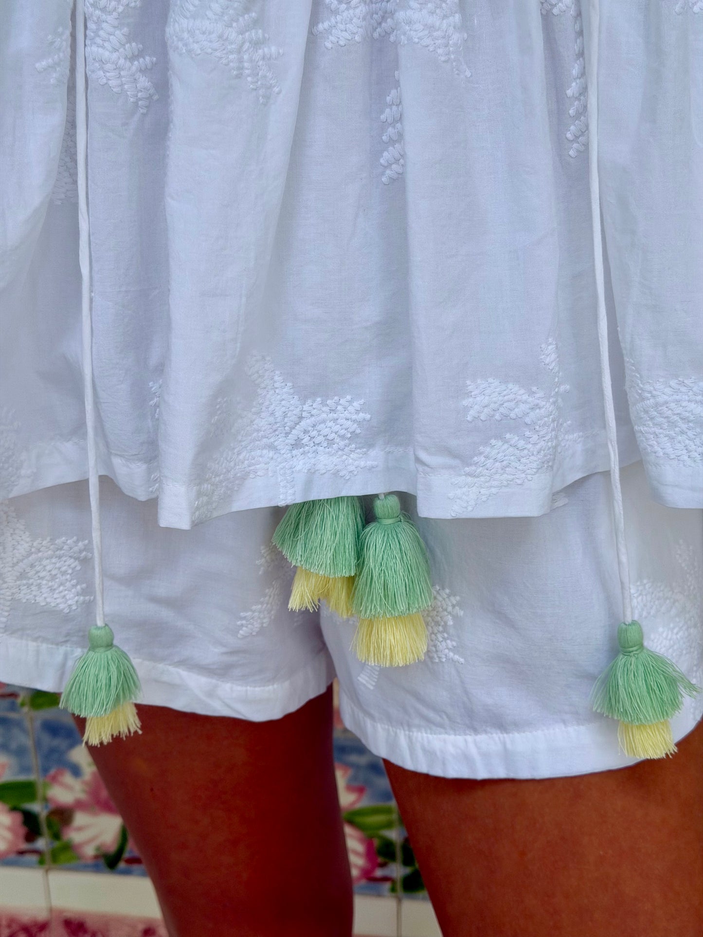 Maui Embroidered Shorts Set