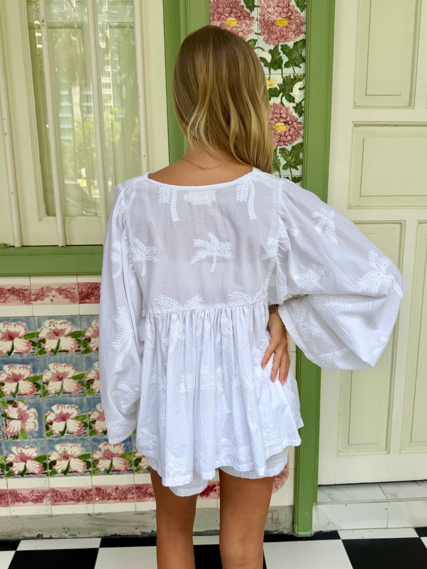 Maui Embroidered Shorts Set