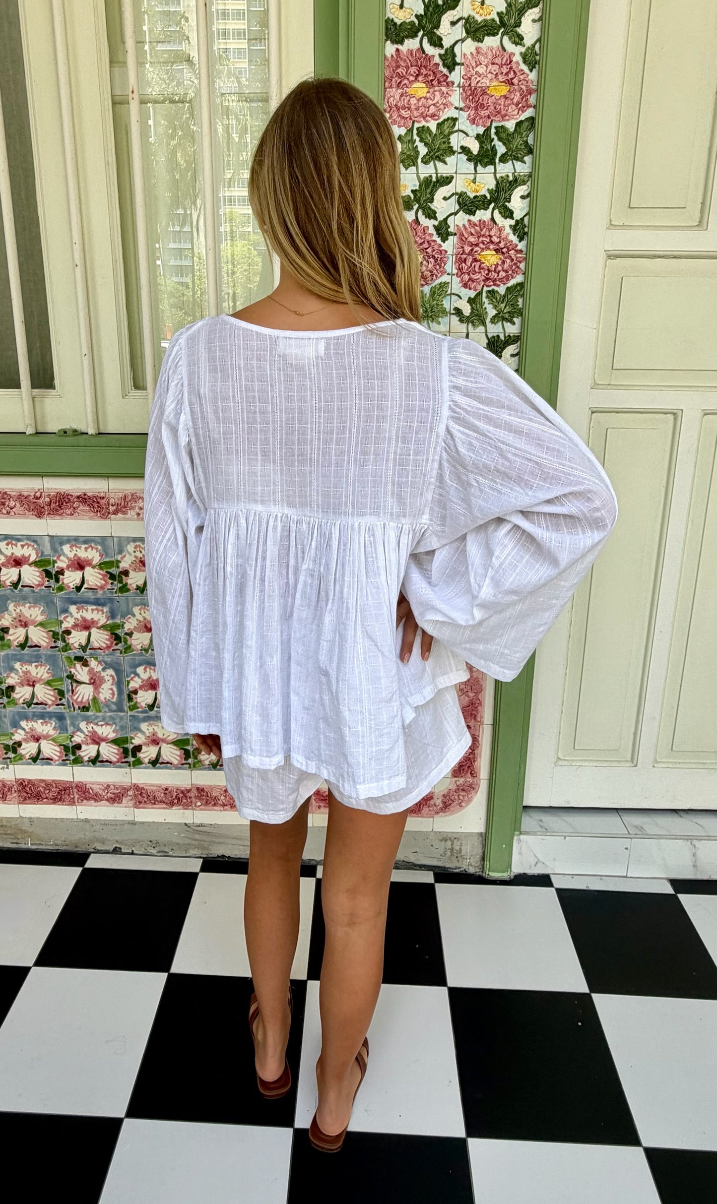 Maui Embroidered Shorts Set