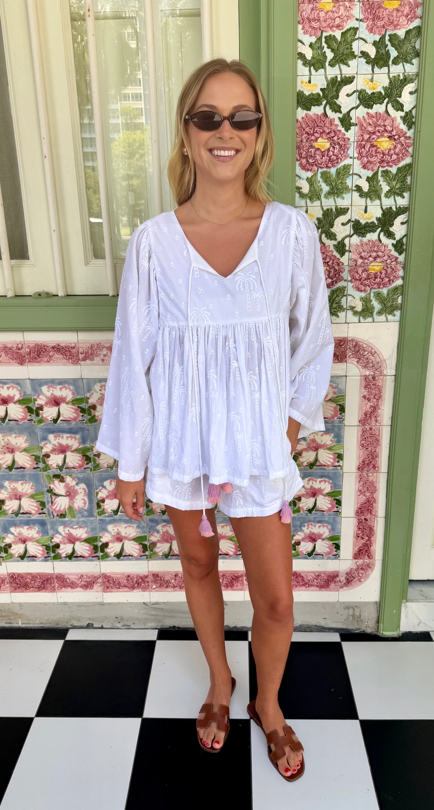 Maui Embroidered Shorts Set