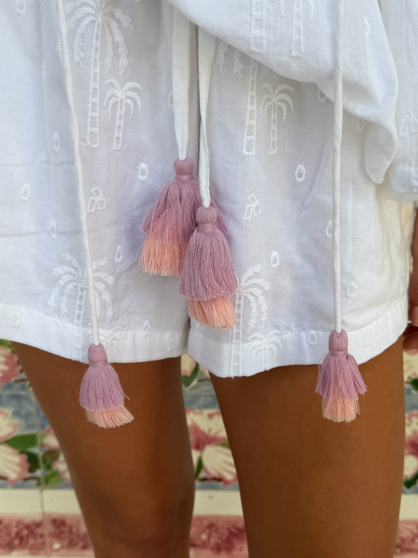Maui Embroidered Shorts Set