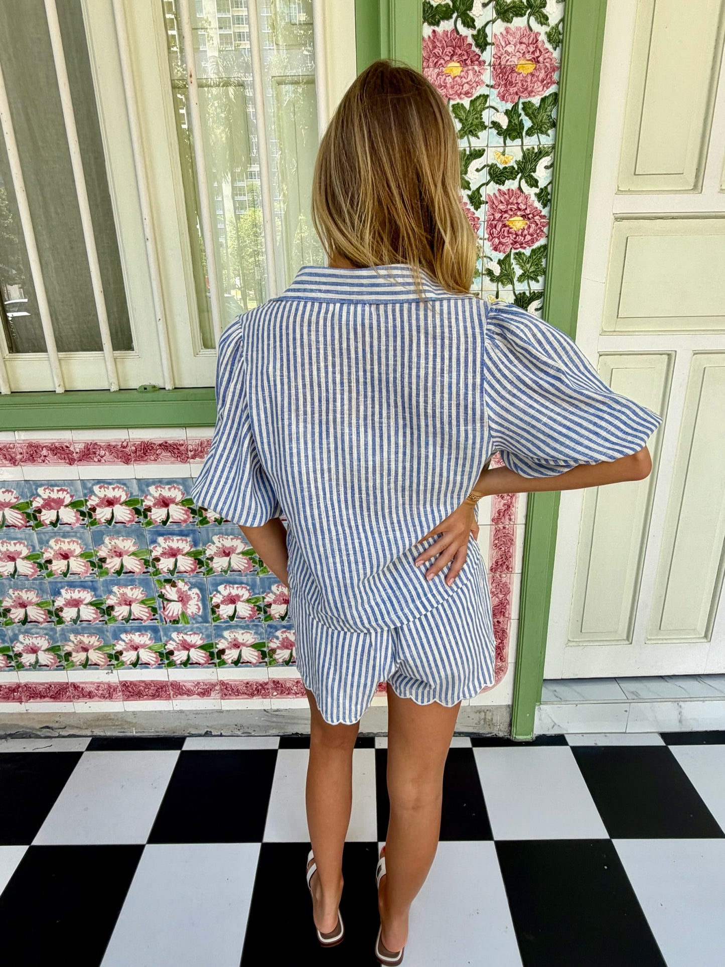 Mallorca Scalloped Shorts Set