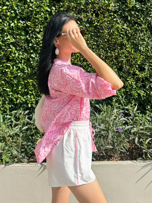 Hamptons Paisley Shorts Set