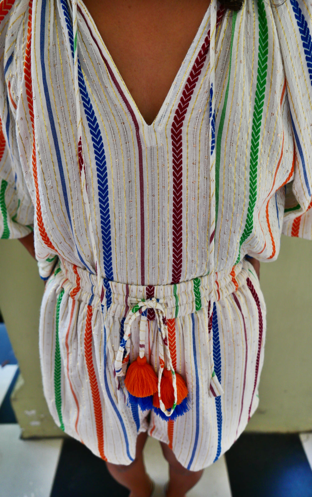 Amalfi Striped Short Set